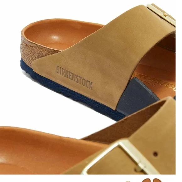 Birkenstock Women's Arizona Split HEX Sandals, Midnight
Blue, Tan, - Picture 3 of 15